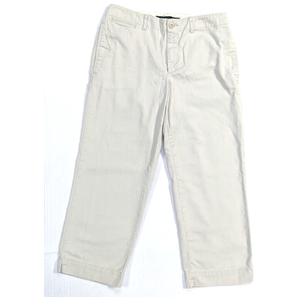 Ralph Lauren Sport Chino Women Size 6 Beige Straight Leg Pants - Picture 1 of 11